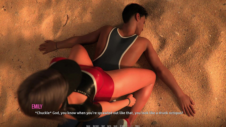 3D Cartoon Porn: Dominos Beach 7 la sega di zoe, slurp &amp; titjob sborrata sul...