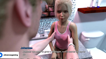 Snip Gameplay: Apartment69, une petite nana de 18 ans la fait rire mouillée