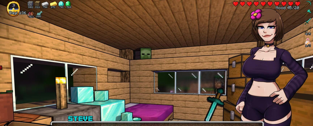 LoveSkySan69Real: Minecraft Hornycraft - parte 83 - meia-irmã quer chupar meu pau por Loveskysanhentai