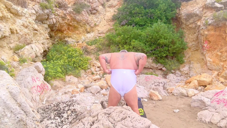 Hand-Free-Daddy-Chub: Thuyền trưởng cave người đàn ông có tay miễn phí cực khoái...
