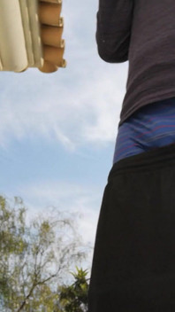 Hot Guy Caught Smoking and Sagging Outside (non-nude)
