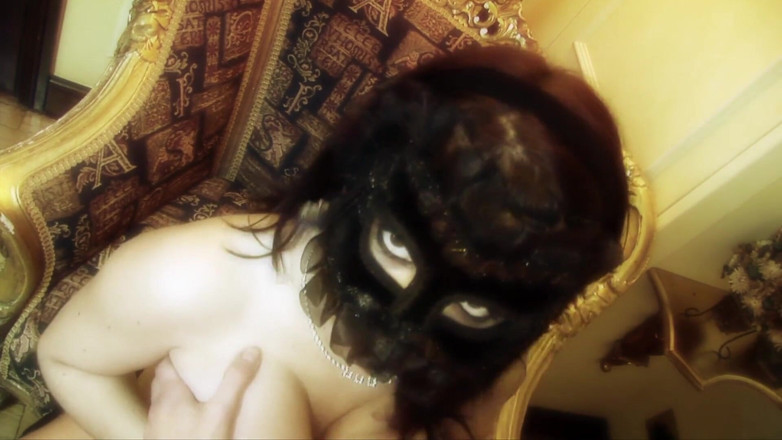 Very hot hardcore: Busty brunette fucked hard at a masquerade party