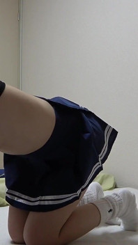 A Japanese Girl in Wedgie Thong Panties Cleans Her Apartment While Repeatedly Fixing Her Big Tits That Stick Out of Her T-shirt