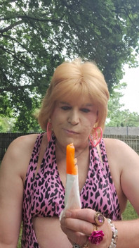 Sucking on a Popsicle Outside!