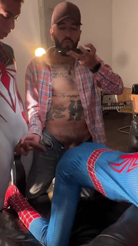 ビッグディックタッググループ ゲイセックススパイダーブラザー!