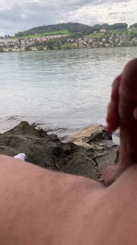 Young Solo Jerk at Lake