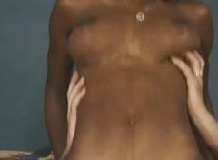 Black Jass: Sexy ebenholz-teen versucht einen riesigen weißen schwanz