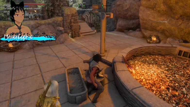 Manor Cookie: Skyrim b ve l mod - koridorda birden fazla kadınla seks...