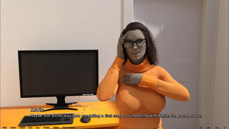 Dirty GamesXxX: Dov'è il cuore: nerd timida ragazza bacio con la lingua...