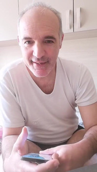 I Piss in the Plastic Cup and Masturbate with Real Pleasure My Hard Cock