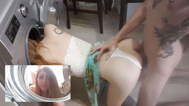 Your Naked Dream: Mucama atrapada en la lavadora y follada duro