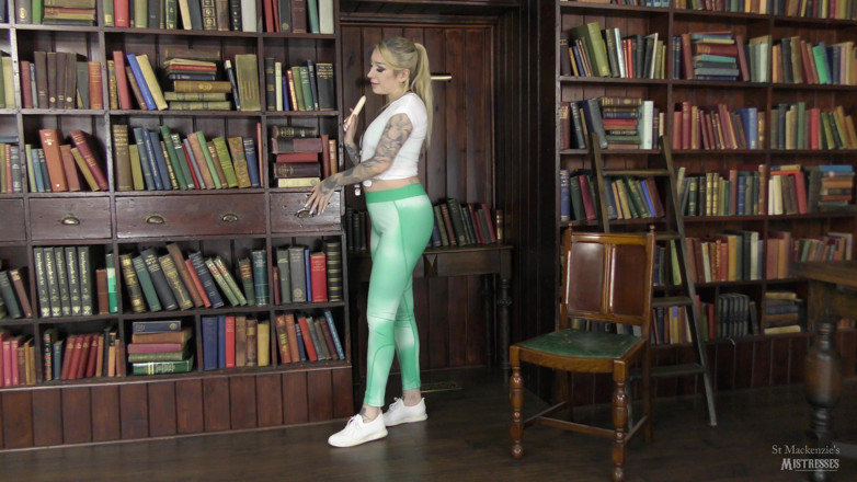 St Mackenzie's Mistresses: Miss Nixx; Dildo Fucking in the Library