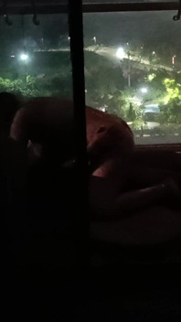 Wife Fucks Husbands Boss in Balcony for His Promotion