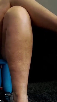 Sexy and Leggy on the Low Chair 3