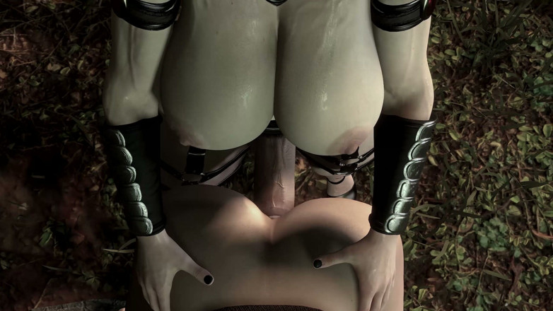FutaPornoWorkshop: Futanari. Rough Sex in the Forest with a Beautiful Elf...
