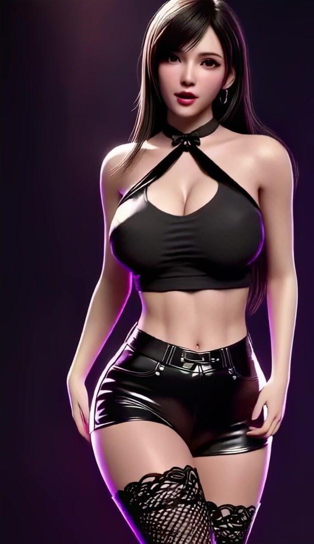 3D-Hentai Games: Tarian sengit Tifa (hellovenus - aku sakit)