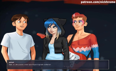 Cartoon Universal: Summertime saga part 66 - Art teacher blowjob ( Spanish sub)