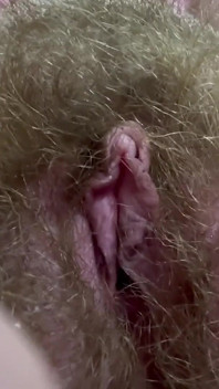Hairy Pussy and Cigar Closeup