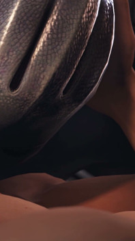 Liara y Eva Futa en una nave - animación de ciencia ficción en 3D