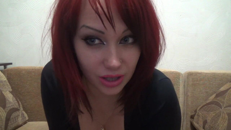 Goddess Misha Goldy: Joi dari dewi mengongkek pantat awak dan pancutan mani di...