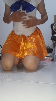 세일러 비너스 새틴 수트 코스프레 코스프레 코스튬 자위