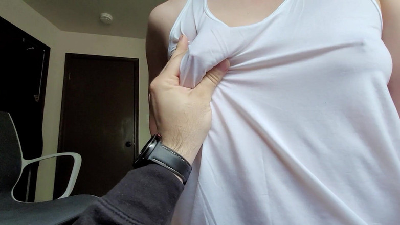 Mimiandevan: 与热宝贝天然奶牛仔女牛仔的邋遢湿邋遢性爱