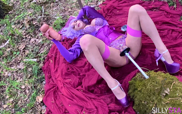 sillystacy: Sissy Stacy Play Hard with Huge Dildos in the Forest