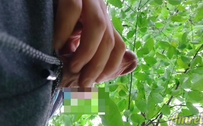 Amreis: Hard Handjob in the Forest. Throbbing and Lots of Cum