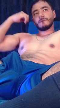 Shameful Latin Boy Masturbating Wearing Sports Clothes