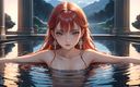 AI Girls: Piękne nagie dziewczyny Hentai w wodzie