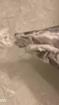In the Bath Rubbing Washing My Feet