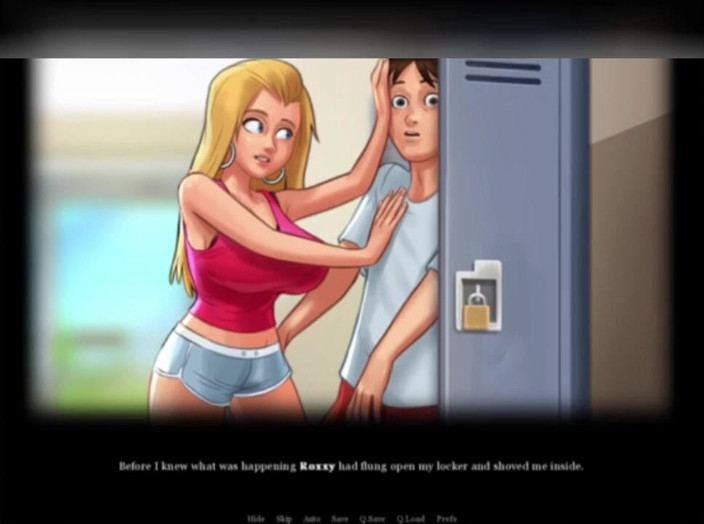 3DXXXTEEN2 Cartoon: Jenny strips down for sluttygram. 3D porn cartoon sex