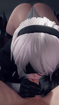 Eve vs 2b Hmv - Semperleaf (stellare Blade & Nier Automata Animation)