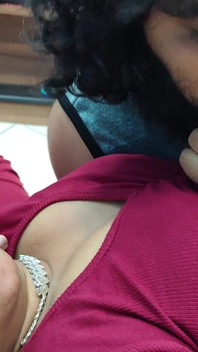 Hot Neck Kiss Finder Lick with Pussy Rub
