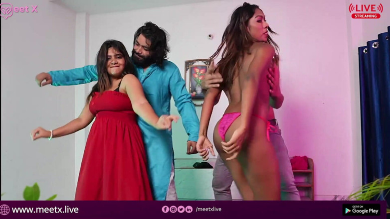 MeetX: Cuarteto en vivo con sexo grupal para entretenimiento