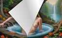 AI Girls: 42 sexiga bilder av naken älvflicka i vattnet - iögonfallande bilder
