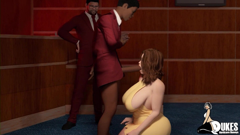 Dukes Hardcore Honeys: Slutty ebony co-ed gobbles BBC