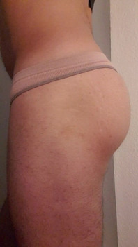 Ass in Girls Underwear