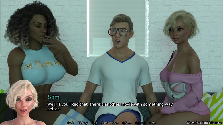 Studio-77: Sexbot steph route #1 - cewek ras campuran lagi asik ngocok kontol...