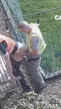 Security Cam Caught the Old Mature Hung Boss with His Workmate