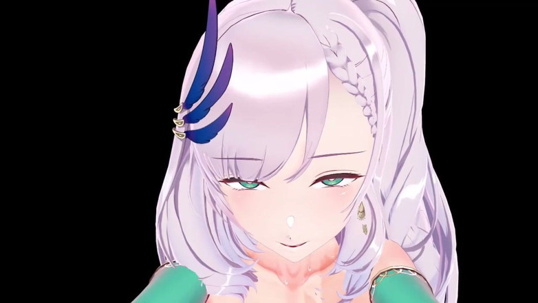 NSFWOtaku: Hololive - Pavolia Reine Hot &amp; Intimate Night Sex - 3D Hentai Animations