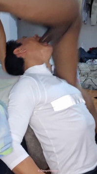 Intense Oral Sex with a Big Black Cock