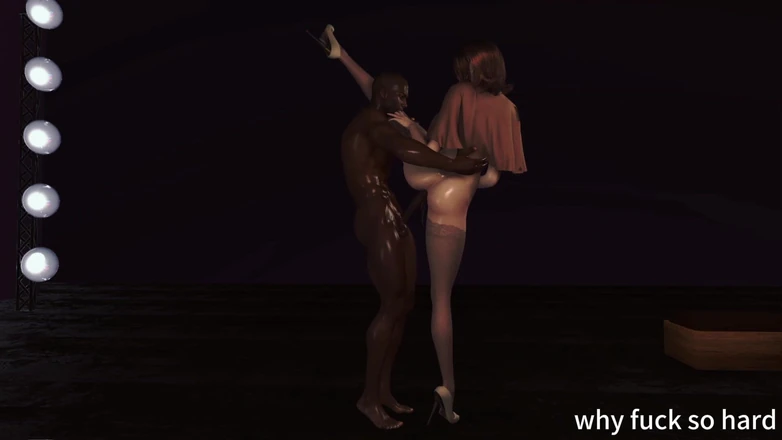 Why fuck so hard: 3D Hot Mature MILF Stripper Cheating with BBC