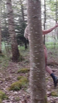 Granny Is Horny and Goes Into the Woods!