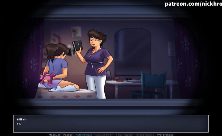 Cartoon Universal: Summertime saga part 136 - look how slutty neighbor teen masturbate in...