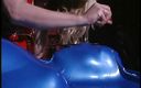 Tirrany Girls: Hot randy Mistress smacks ass and places slut in latex