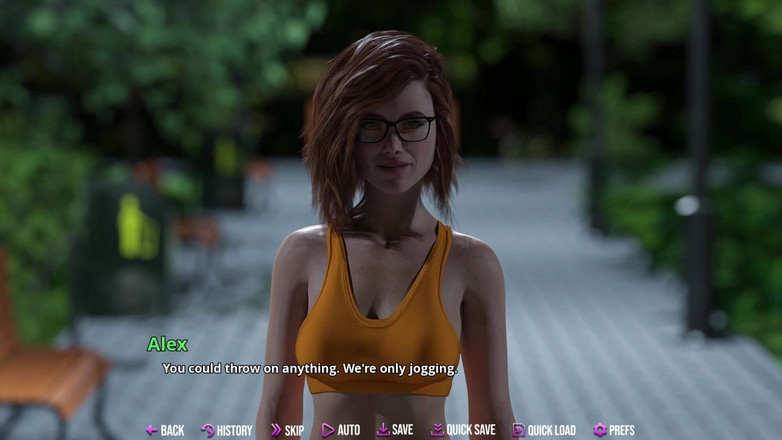 LustSaga: College Kings 139 - Riley'nin parkta gizli ay ışığı elle muamelesi