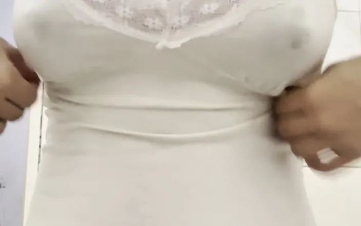 Alice Lima: Beautiful Brazilian Girl Squeezes Her Breasts and a Lot of...