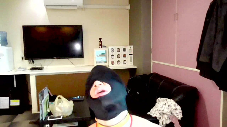 hiro_mayu_couple_jp: Č.42 Plnou hlavu maska lanové bondage a nemravné tetování sex