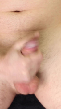 Getting hard with pants on and jerking off with dirty talk